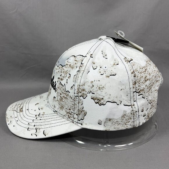 Cabelas Snapback Hat Cap White TrueTimber Camouflage Tundra Fishing Outdoor Mens - Picture 4 of 16